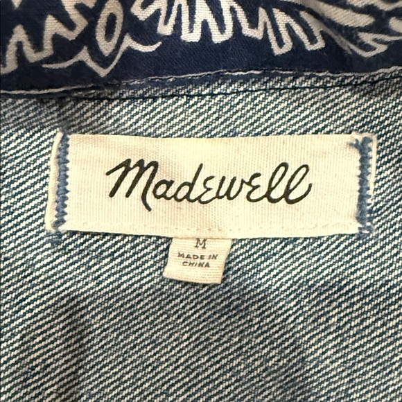 Madewell M Womens B Sides™ Oversized Jean Jacket: Bandana Edition - Picture 6 of 12